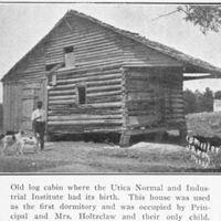 Utica log cabin